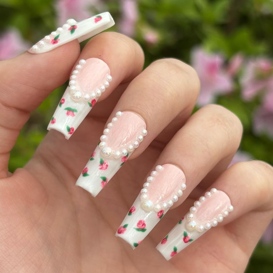 IG@ecpressonnails - Pearl Garden